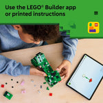 LEGO Minecraft The Creeper Building Toy for Kids, Ages 10+, Includes 1st Version Creeper Minifigure