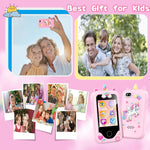 Multifunctional Kids Smart Phone with Dual Camera, Games & Music Player, Toddler Learning Toy, Ages 3-10
