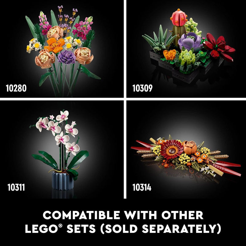 LEGO Botanicals Artificial Wildflower Bouquet Building Set for Home Decoration, Adults Ages 18+ - 10313