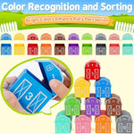 20-Piece Farm Animals Toy Set for Toddlers, Montessori Counting and Matching Fine Motor Games