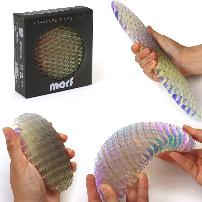 Morf Fidget Worm Toy - Flexible 3D Sensory Slug Figgy Toy for Kids, Teens, and Adults – Stretchy, Quiet, Stress and Anxiety Relief, Focus - For Play, School, Work Gifts, Great For Classroom and Office
