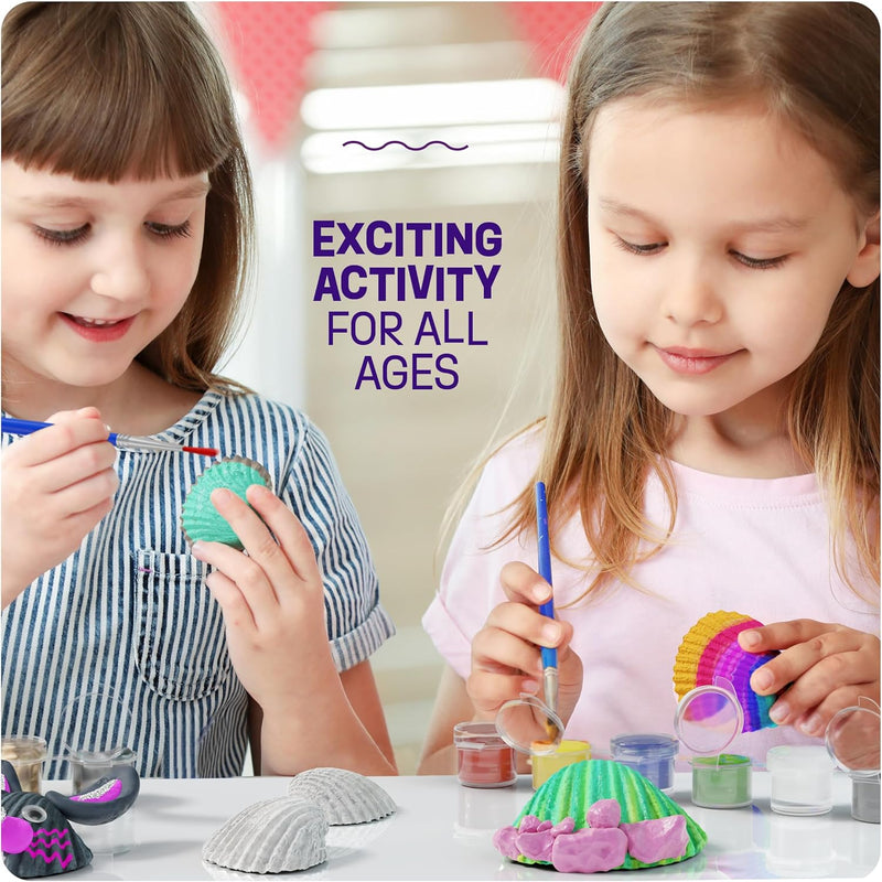 Dan&Darci Kids Sea Shell Painting Kit - Arts & Crafts for Kids Ages 6-12