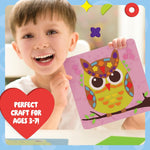 Foam Sticker Art Craft for Kids - Toddler Arts & Craft - Mess Free Activity | Toddler Craft Kit for Ages 3-5 - Boys 4-6 Birthday Gift - DIY Kid Activities Ages 3 4 5 6 Years - 4 Year Old Boy Gifts