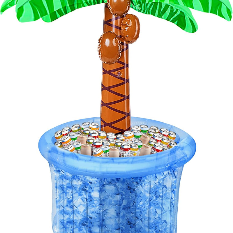 60" Inflatable Palm Tree Cooler for Summer Parties and Outdoor Decorations