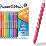 Paper Mate InkJoy Gel Pens, Medium Point, 10 Count - Teacher Supplies, Writing, Journaling, Back to School