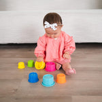 The First Years Stack & Count Stacking Cups: Colorful Baby Bath Toys for Learning and Fun