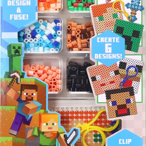 Tara Toys Minecraft Pixel Art Bead Kit Activity, 800 Beads | Templates & Pegboards included, Build Minecraft Pixel Characters & Tools Creative Craft Toy for Kids Ages 6+ by Tara Toys