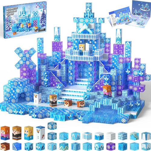 150Pcs Magnetic Building Blocks for Kids, Sensory Toy for STEM, Christmas Gifts