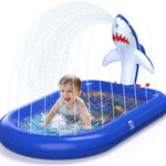 QPAU Elephant Splash Pad for Toddlers 1-3, Inflatable Sprinkler Pool for Outdoor Play