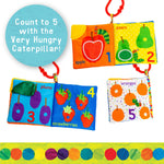 Very Hungry Caterpillar soft book for babies, 5.25x5.25 inch, BPA free, crinkle and teether toy