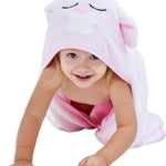 HIPHOP PANDA Hooded Towel - Rayon Made from Bamboo, Bath Towel with Bear Ears for Newborn, Babie, Toddler, Infant - Absorbent Large Baby Towel - Bear, 30 x 30 Inch