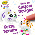Crayola Scribble Scrubbies Glam Pack (4 Pets), Washable Pet Care Toy & Coloring Animal Craft Kit, Gift for Kids Ages 3+