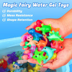Mocoosy 20 Colors Magic Water Gel Kit for Kids, Aqua Fairy Water Elf Toy Kit with Aqua Gels & Squishy Molds, Make Your Own Squishies, DIY Squishy Maker Set Water Pets Summer Crafts Boys Girls Gifts