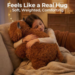 Mewaii Mom's Choice Award | 4 lbs Weighted Stuffed Animals Highland Cow - 23" Heavy Weighted Plush & Stuffy - Realistic Scottish Cow Plushy Gift for Kids & Adults - Large Cuddly Weighted Cow Toy