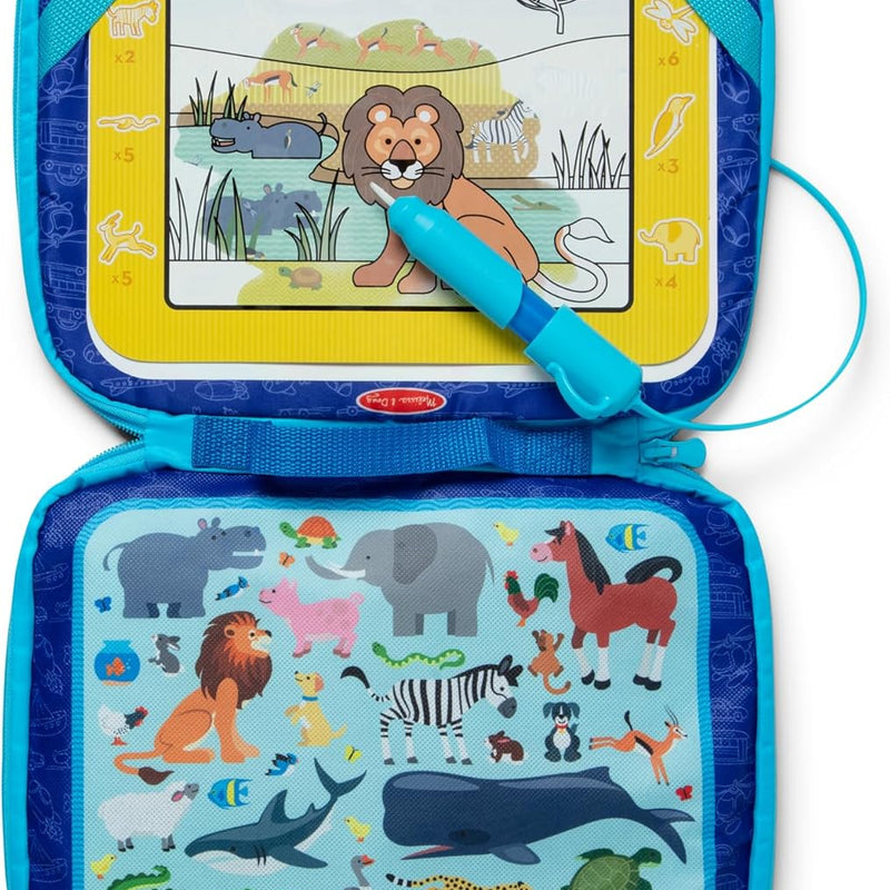 Melissa & Doug Water Wow! Take-Along Color-Reveal Drawing Set | Drawing Board, Refillable Water Pen, Activity Cards, Art Accessories, Mess-Free Travel Toys, Preschool Toys for Kids, Ages 3+