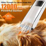 Dog Grooming Vacuum Kit, 12000Pa Pet Hair Vacuum with Clipper | 2L Dust Cup, Low Noise, 5-in-1 Grooming Kit with Clipper & Cleaning Brush for Home Shedding and Trimming, PG100