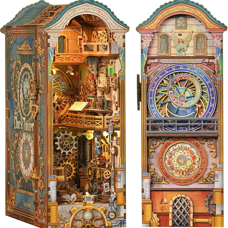Tonecheer x British Library DIY Book Nook Kit,Shakespeare 3D Wooden Puzzle for Adults,Miniature House Booknook Bookshelf Insert Decor with LED Lights Unique Gifts (A Midsummer Night's Dream)