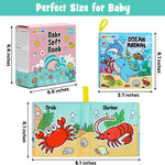 OKOOKO Soft Baby Books Set with 6 Themes for Newborns and Toddlers