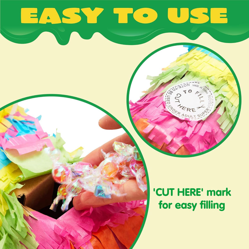 Cinco De Mayo Donkey Pinata Fiesta Decoration with Corrugated Paper Board for Kids and Adults Birthday Party Supplies