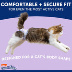 Hartz Comfitables Cat Diapers, Size L 12 Count, Comfortable & Secure Fit, Easy to Put On