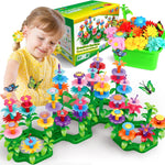 YEEBAY Flower Garden Building Toys for Girls Ages 3-7 - STEM Gardening Set with 148 PCS