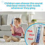 hand2mind Calming Sensory Tubes, Rain Sound Fidget Tubes, Rain Stick Instrument, Toddler Sensory Toys, Calm Down Corner Supplies, Science Classroom Weather Toys, Play Therapy Activities