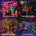 Ammy Glow Glow Sticks Bulk Party Pack, 205 Pcs Kit with Connectors & Glasses for Kids, LED Neon Glow in the Dark Party Supplies for Birthdays & Events
