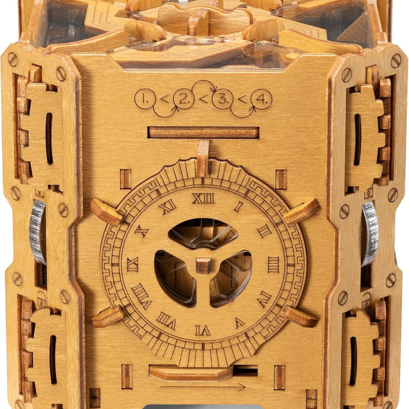 Puzzle Potato Tesla Box - Electronic Puzzle Box - Escape Room Game in a Box - Brain Teaser - 3D Wooden Puzzle for Adults - Money Puzzle Box for Cash Gift - Birthday GiftBox MoneyBox