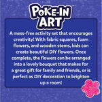 Skillmatics Poke-in Art – Flower Bouquet, Wood Craft Kit, Gift for Kids | Mess-Free, DIY Room Decor, Fine Motor Skills, Pretend Play, Screen-Free Travel Activity, Girls & Boys Ages 4, 5, 6, 7, 8, 9