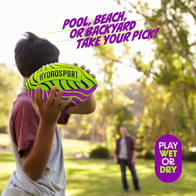 HydroSport Water Football for Pool, Beach, Lake - Waterproof Pool Toys for Kids Ages 8-12 - Teen Boys Gift - Swimming Balls Sports - Family, Teens Boys & Adults Fun - Outdoor Accessories