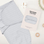 SWEET DOLPHIN 3-Pack Baby Swaddle Sleep Sacks - Newborn Swaddle Blanket with Soft Cotton - Ergonomic Wrap for Boys and Girls, 0-3 Months, Grey