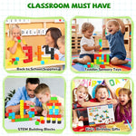 Hiwawind 40pcs Magnetic Blocks -Ideal Gifts for 3 4 5 6 Year Old,STEM Learning Toys for 3-5 Year Old Boys & Girls, Safe & Strong Building Blocks with ASMR Sounds,Classroom Must Haves