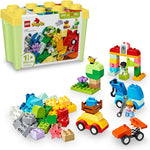 LEGO DUPLO Classic Cars and Trucks Brick Box Building Blocks, STEM Toys for Toddlers 1.5+ Years, Fine Motor Skills Development