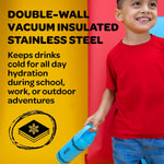 CamelBak Crayola Chug Insulated Stainless Steel Water Bottle, Cold Retention Design with Spill Resistant Chug Lid for Everyday Hydration, 16oz, Mountain Meadow