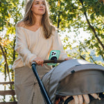 Magnetic Phone Holder for Stroller, Shopping Cart & Golf Push Cart | Handlebar Phone Mount for MagSafe | Strap with Strong Magnet for Mag Safe | Stroller Accessories for Uppababy, Nuna, Bugaboo...