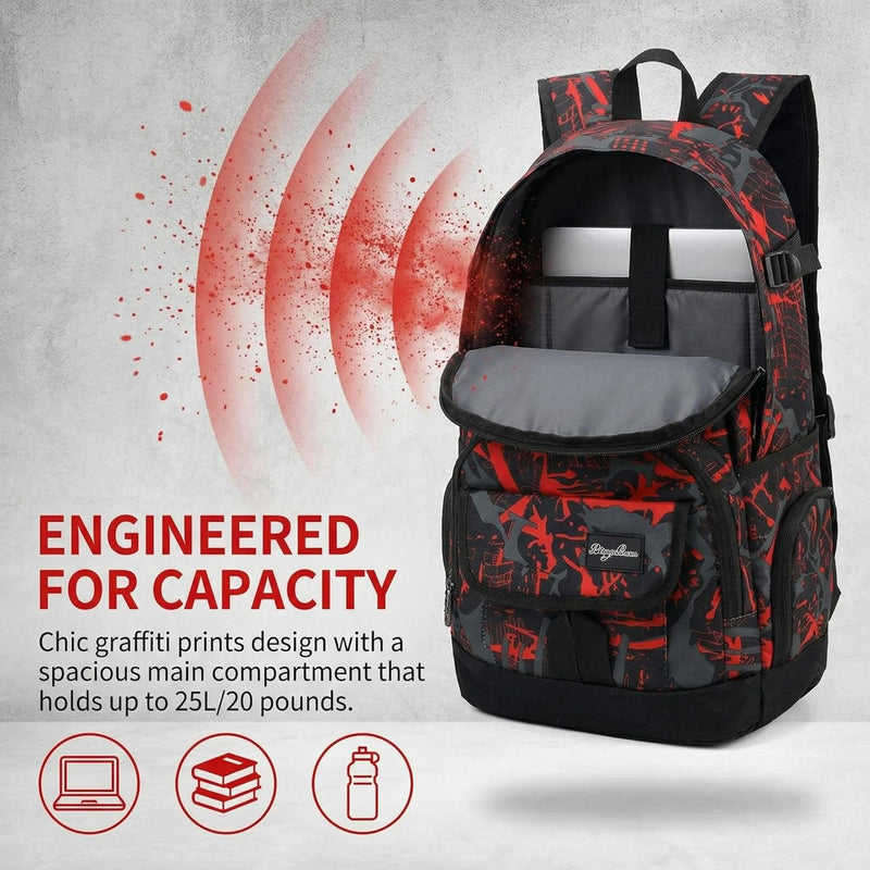 rickyh style School Backpack Travel Bag for Men & Women Lightweight College Back Pack with Laptop Compartmen