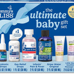 Mommy’s Bliss Ultimate Baby Gift Set | Gripe Water, Probiotic Drops, Pain & Fever Medicine, Gas Relief Drops, and Gum Massage Gel