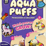 Skillmatics Aqua Puffs Unicorns, Art & Craft Gift for Kids, Paint by Number | DIY Princess Puffy Keychains, Screen-Free, Mess-Free Activity, Creative Kit for Girls & Boys Ages 4, 5, 6, 7, 8, 9, 10