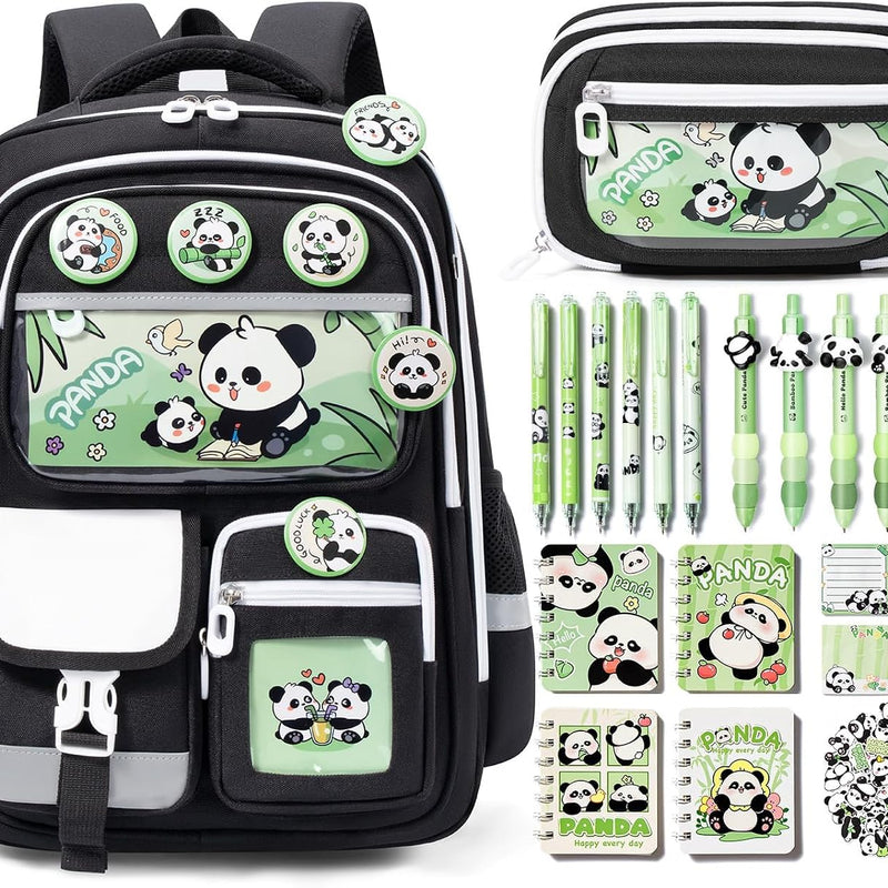 Fimibuke Capybara Backpack for School Girls, 30PCS Capybara Toddler School Supplies Stationery Set with Bookbag Pencil Case Pens Pencils Notebook for Back to School Kindergarten Elementary Student