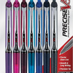 Pilot Precise V5 RT Refillable & Retractable Rolling Ball Pens, Extra Fine Point Pens, 0.5 mm, Assorted, Pack of 7 - Ideal for School, Journaling & Office Writing