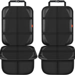 XHYANG Car Seat Protector,Auto Car Seat Protectors Baby Carseat Waterproof & Durable 600D Fabric for Child Baby Car Seat Mat Vehicle Pet Cover 2 Storage Pockets (2 Pack)