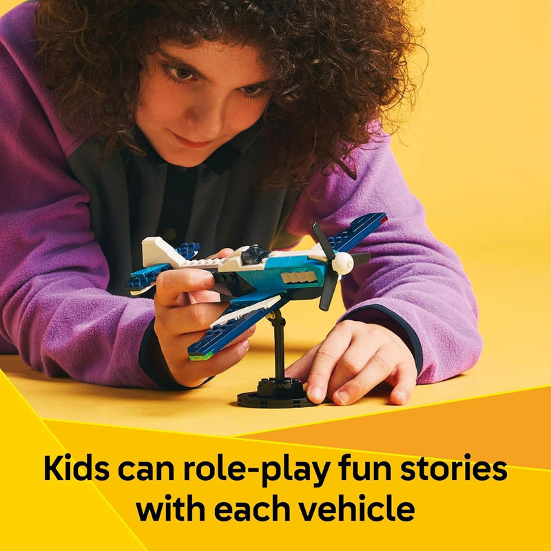 LEGO Creator 3 in 1 Aircraft Building Toy Kit for Kids, Ages 7+, with 3 Building Options