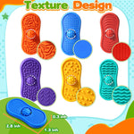 Sensory Fidget Toys For Kids 6 Pack Silicone Worry Stones for Autism & ADHD Calming Down Quiet Figette Classroom Must Have Stress Toys for Anxiety Relief Office Desk Toy Set Easter Basket Stuffer Gift