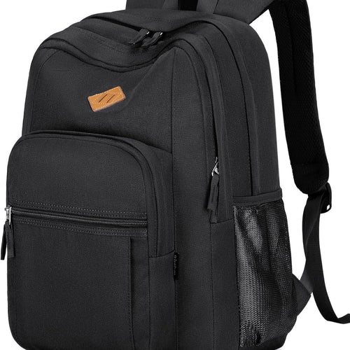 abshoo Classical Basic Womens Travel Backpack For College Men Water Resistant Bookbag (Black)