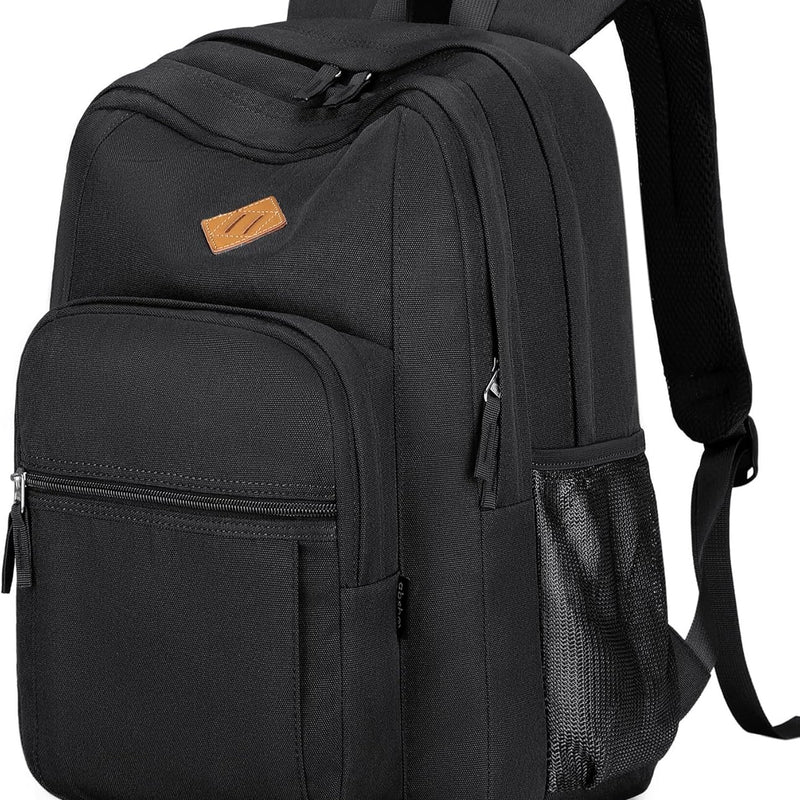abshoo Classical Basic Womens Travel Backpack For College Men Water Resistant Bookbag (Black)