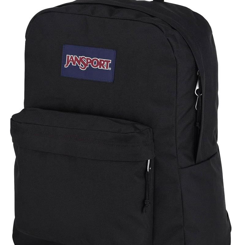 JanSport SuperBreak One Backpacks - Durable, Lightweight Bookbag with 1 Main Compartment, Front Utility Pocket with Built-in Organizer - Premium Backpack, Black