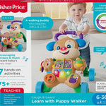 Fisher-Price Baby Toy Laugh & Learn Smart Stages Puppy Walker with Educational Music Lights & Activities for Infants Ages 6+ Months