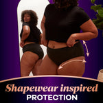 Always Discreet Boutique Incontinence and Postpartum Underwear for Women, Maximum Protection, Small/Medium, Black, 20 Count