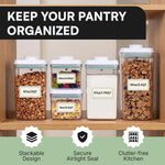 Bop Top Airtight Food Storage Containers | Pop-Top Lid | 2 Cups / 16 Oz | kitchen canister set, for flour, sugar, snacks, pasta, baking