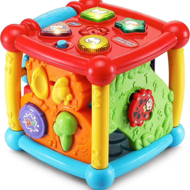 VTech Busy Learners Activity Cube for Toddlers and Preschool Kids, Purple Learning Toy